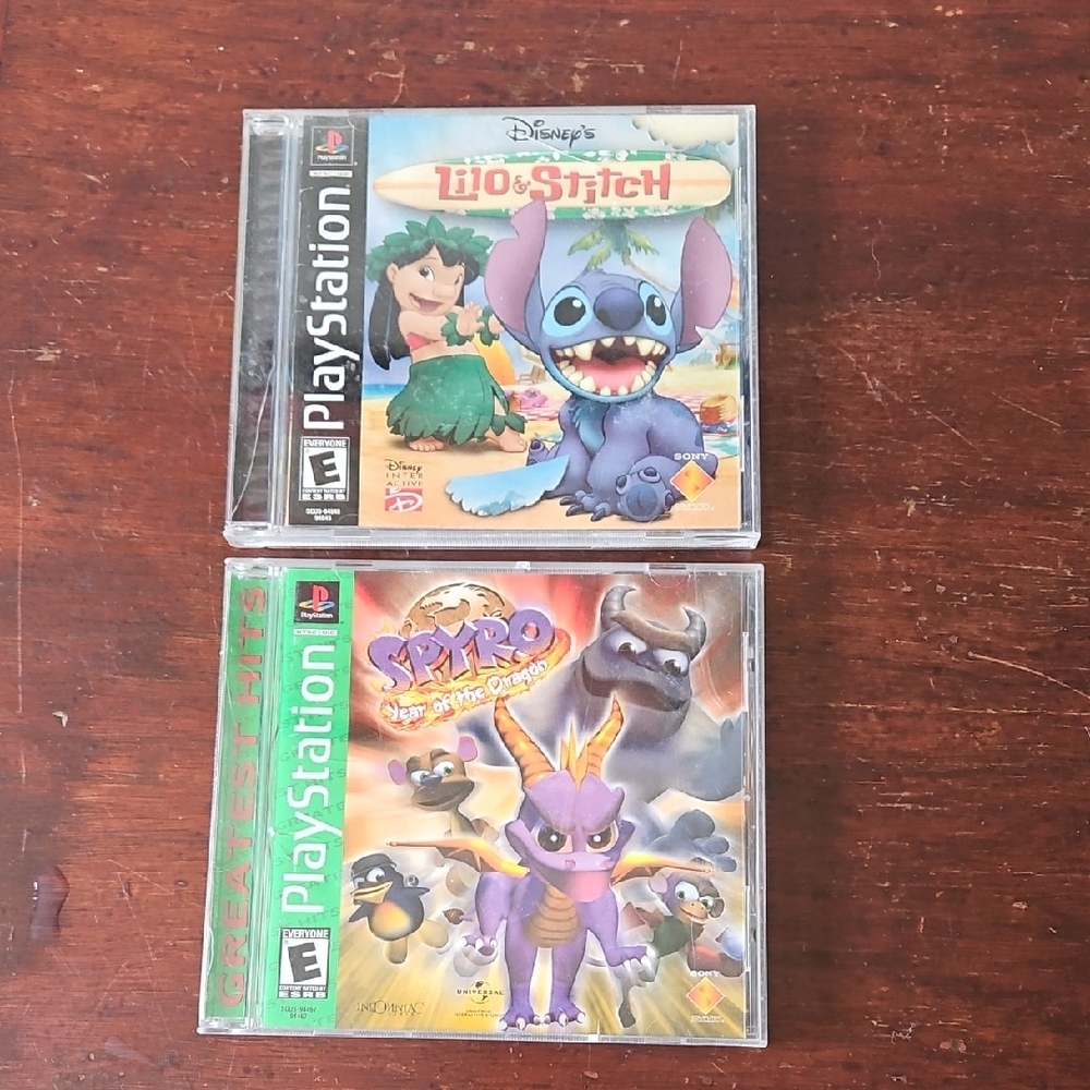 PS1 Games Lilo & Stitch, Spyro Year Of The Dragon Both Are Complete And …
